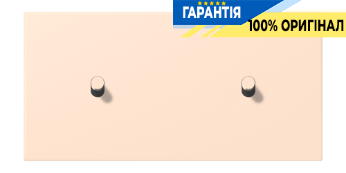 Накладка 2-позиционная для выключателя с двумя тумблерами «цилиндр» горизонтальная JUNG LC12-200R0228 rose pâle (32091)