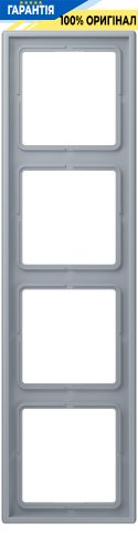Рамка 4-постова Jung LS990 LC984257 дюропласт, gris clair 59 (4320O)