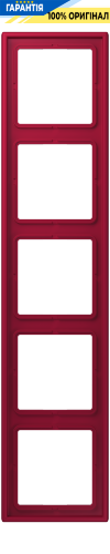 Рамка 5-постова Jung LS990 LC985229 дюропласт rouge carmin