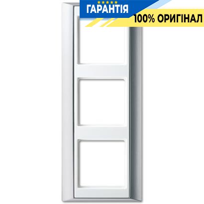 Рамка 3-я Jung AP583ALWW алюминий-белый