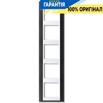 Рамка 5-я Jung AP585ANTWW антрацит-белый