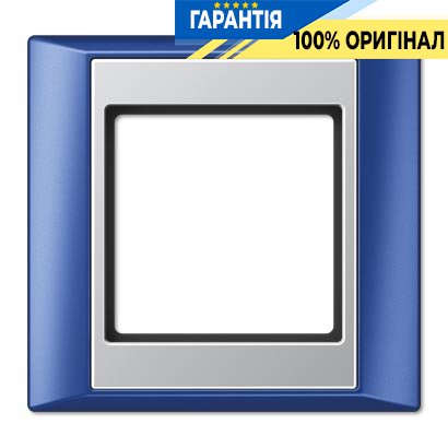 Рамка 1-я Jung AP581BLAL синий-алюминий