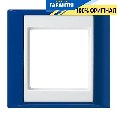Рамка 1-а Jung AP581BLWW синій-білий