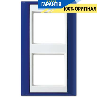 Рамка 2-а Jung AP582BLWW синій-білий