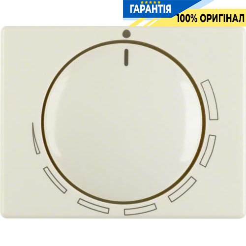 Центральна панель для регулятора кількості обертів, біла глянсова, Berker Arsys 11350022