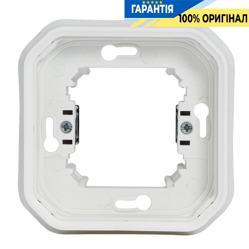 Рамка-суппорт 1-пост с монтажными лапками для встраивания Legrand Plexo New 069693L белая