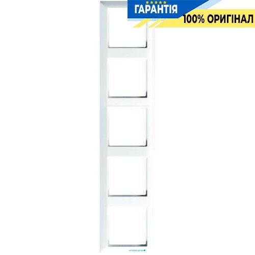Рамка 5-я Jung ABAS585WW белый