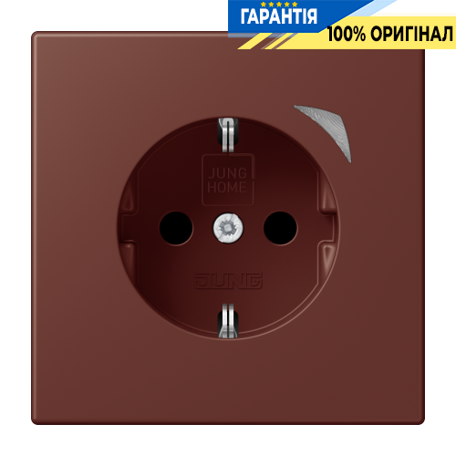 Розумна розетка з заземленням 250V/16А JUNG HOME BTLC1521S235, terre sienne brûlée 31 (32120)