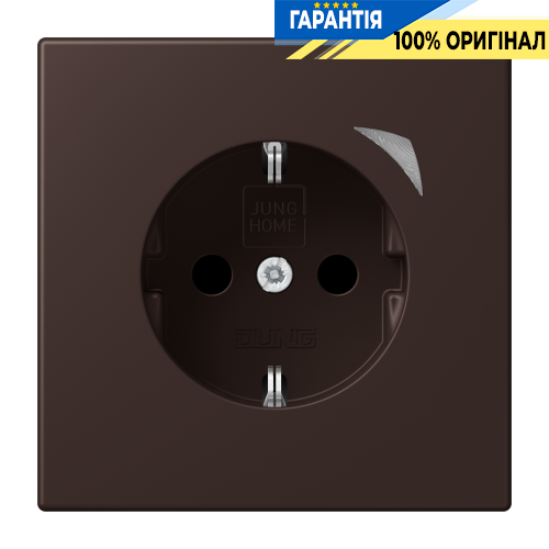 Розумна розетка з заземленням 250V 16А JUNG HOME BTLC1521S252, terre d‘ombre brûlée 59 (4320J)