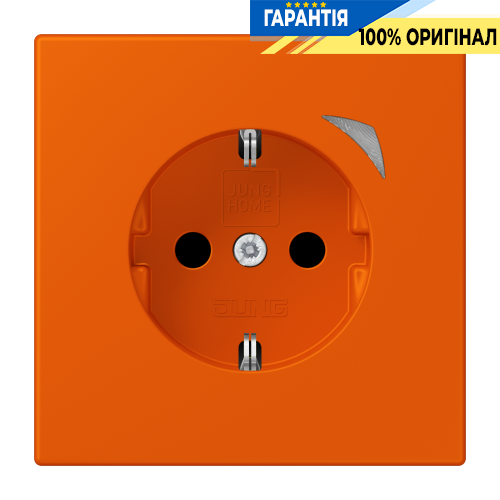 Умная розетка с заземлением 250V/16А JUNG HOME BTLC1521S260, оранжевая vif (4320S)