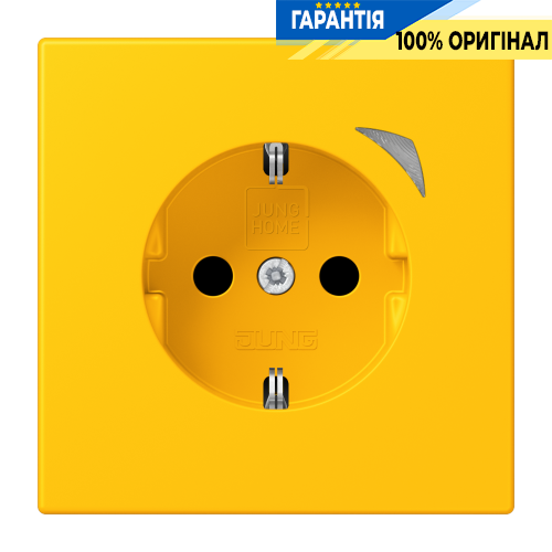 Розумна розетка з заземленням 250V 16А JUNG HOME BTLC1521S263, le jaune vif (4320W)