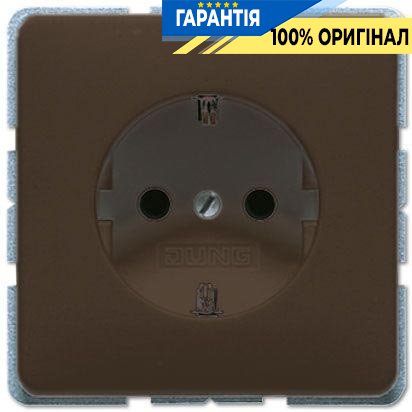 Розетка із заземленням Jung CD520BR коричневий