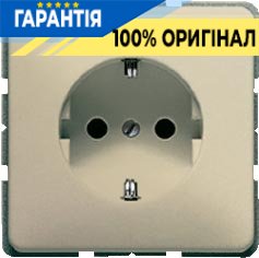 Розетка с заземлением Jung CD520GB бронза