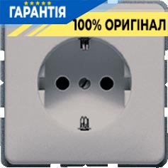 Розетка із заземленням Jung CD520GR сірий