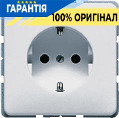 Розетка с заземлением Jung CD520LG светло-серый