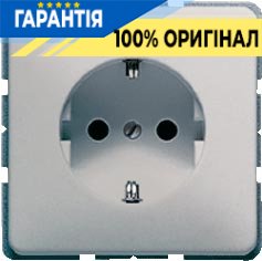 Розетка із заземленням Jung CD520PT платина