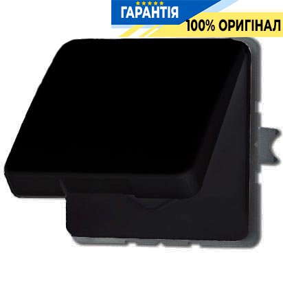 Розетка з з/к і кришкою Jung CD520WUSW чорний