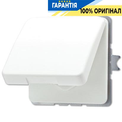 Розетка з з/к з кришкою Jung CD520WUWW білий
