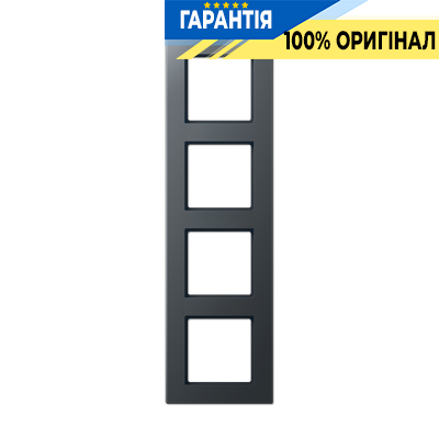 Рамка 4-я JUNG A-Creation AC584BFANM термопласт матовий антрацит