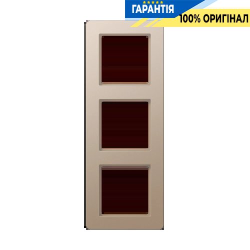 Рамка 3-я JUNG AF583BFCH A Flow, термопласт, колір шампанського