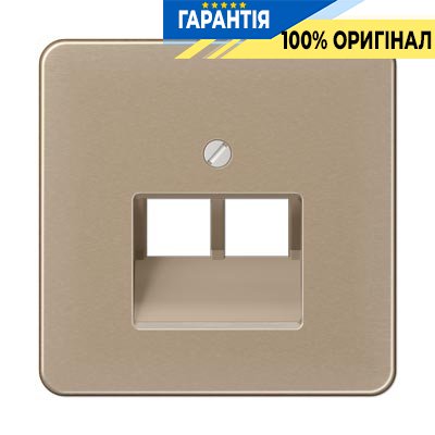 Панель розетки TF/PC 2-а Jung CD569-2UAGB бронза