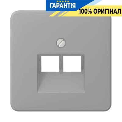 Панель розетки TF/PC 2-а Jung CD569-2UAGR сірий
