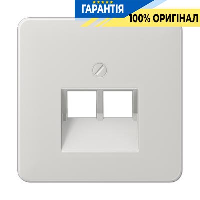 Панель розетки TF/PC 2-а Jung CD569-2UALG світло-сірий