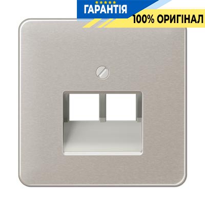 Панель розетки TF/PC 2-а Jung CD569-2UAPT платина