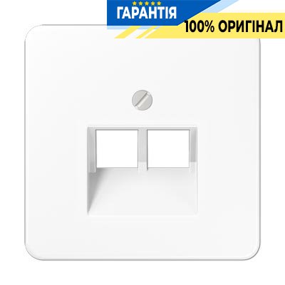 Панель розетки TF/PC 2-а Jung CD569-2UAWW білий