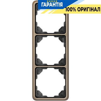 Рамка 3-я Jung CD583GB бронза
