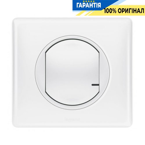 Умный проводной выключатель освещения с опцией светорегулирования Legrand Celiane with Netatmo 067721, белый