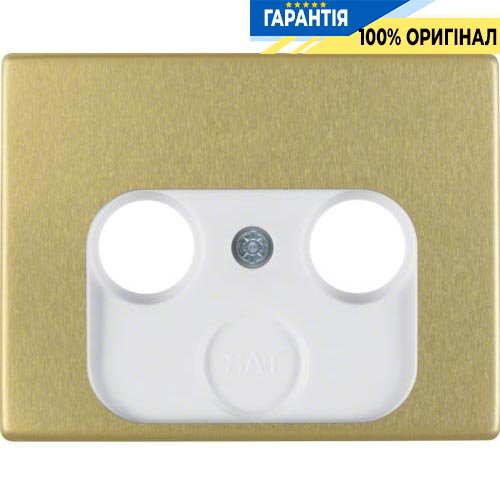 Накладка для антенної розетки 2/3 отв., золото, ARSYS, Berker 12020002