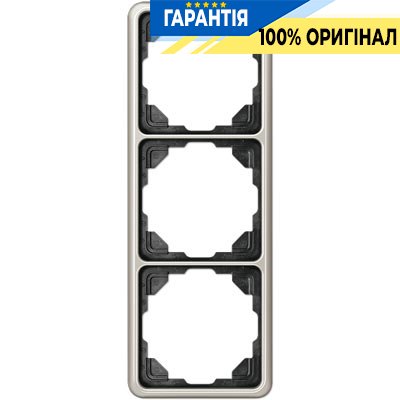 Рамка 3-я Jung CD583PT платина