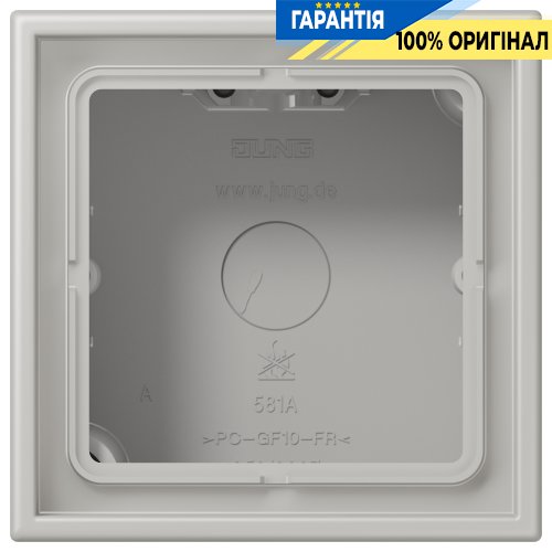 Коробка 1-постовая накладного монтажа JUNG LC581A205 gris clair 31 (32013)