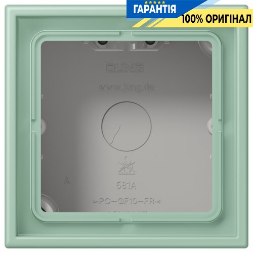 Коробка 1-полюсна накладного монтажу JUNG LC581A217 vert anglais clair (32041)