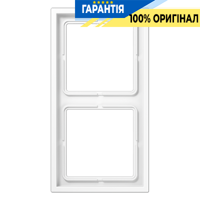 Рамка 2-камерна JUNG LS Zero біла LSZ 982 BF WW