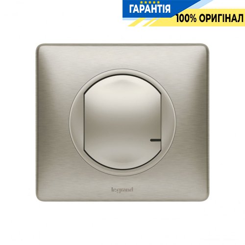 Розумний провідний вимикач освітлення з опцією світло регулювання Legrand Celiane with Netatmo 067771, титан