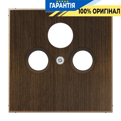 Панель розетки TV+R(SAT) Jung ME2990SATAT латунь Antik