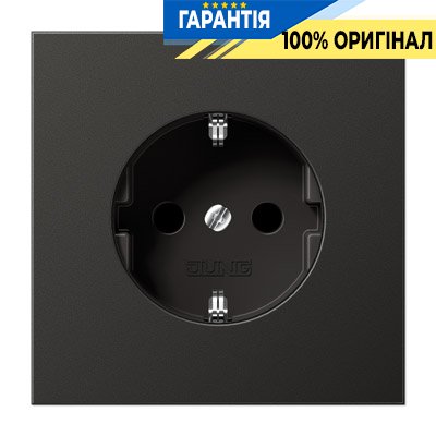 Розетка с заземлением и защитой Jung AL1520 KIAN Антрацит