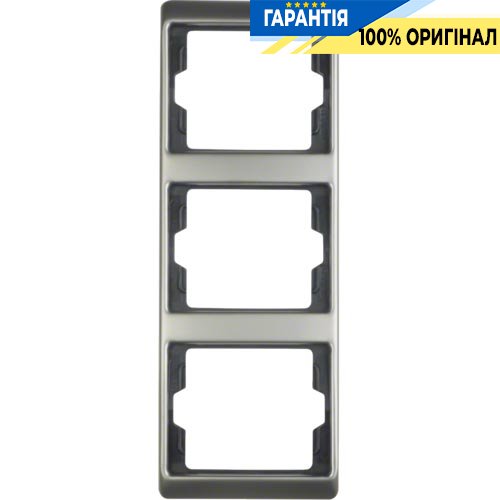 Рамка 3-а, нержавеющая сталь, верт., ARSYS Berker 13340004
