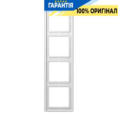 Рамка 4-я Jung LS984WW белый