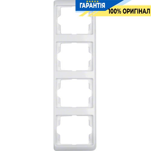 Рамка 4-а, полярно-біла, вертикальна, Berker ARSYS 13430069