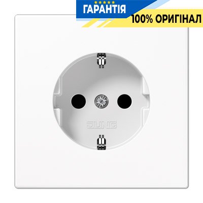 Розетка із заземленням Jung LS1520WW білий