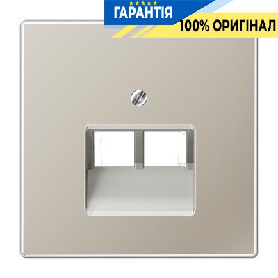Панель розетки TF/PC 2-я Jung ES2969-2UA Edelstahl