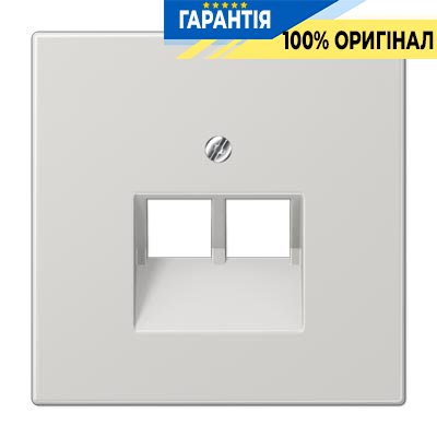 Панель розетки TF/PC 2-а Jung LS969-2UALG світло-сірий