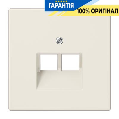 Панель розетки TF/PC 2-я Jung LS969-2UA сл. кость
