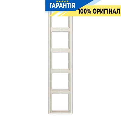 Рамка 5-а Jung LS985W сл. кістка