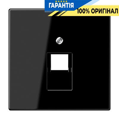 Панель розетки TF/PC 1-а Jung LS969-1UASW чорний