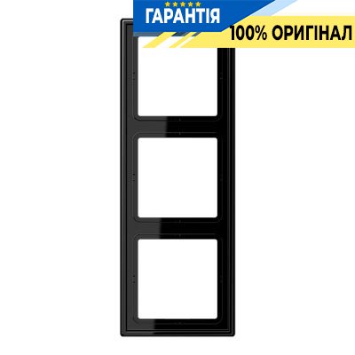 Рамка 3-я Jung LS983SW черный