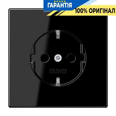 Розетка с заземлением Jung LS1520SW черный